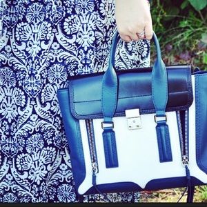 3.1 Phillip Lim Pashli bag white blue like new